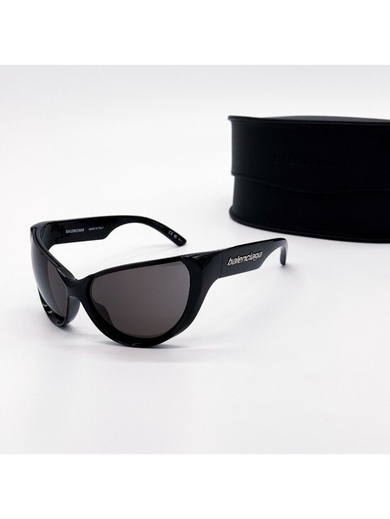 NEW BALENCIAGA BB0201S 001 SUNGLASSES BLACK OVERSIZED WOMEN EYEWEAR BALENCIAGA main image 7